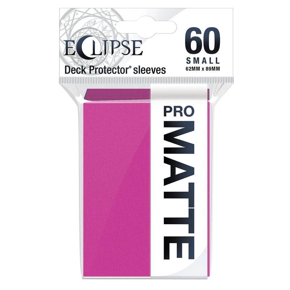 ultra-pro-eclipse-matte-small-deck-protector-sleeves-60-st-ck-hot-pink-f-r-yu-gi image 1