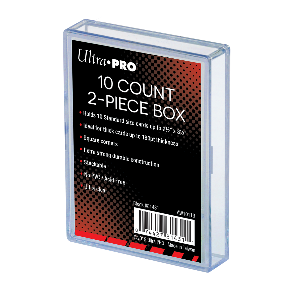 ultra-pro-2-teilige-clear-aufbewahrungsbox-f-r-10-standard-karten image 1