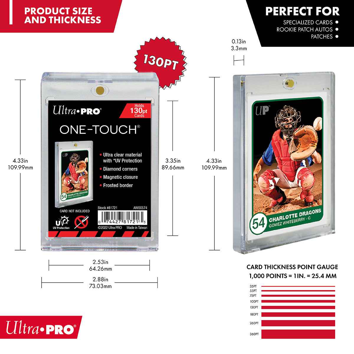 ultra-pro-130pt-uv-one-touch-magnetic-holder image 2
