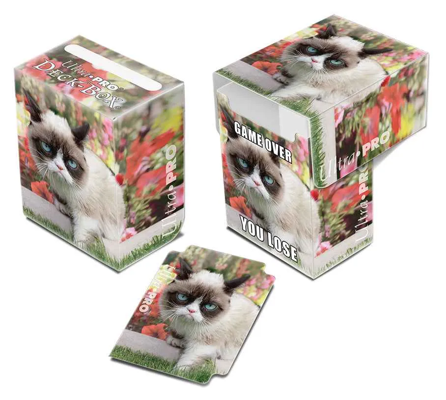 ultra-pro-grumpy-cat-flowers-full-view-deck-box-kartenbox-f-r-ca-82-karten image 1