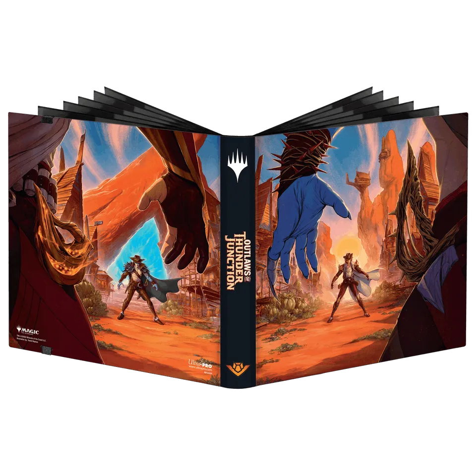ultra-pro-12-pocket-pro-binder-outlaws-of-thunder-junction-oko-und-kellan-mtg image 1