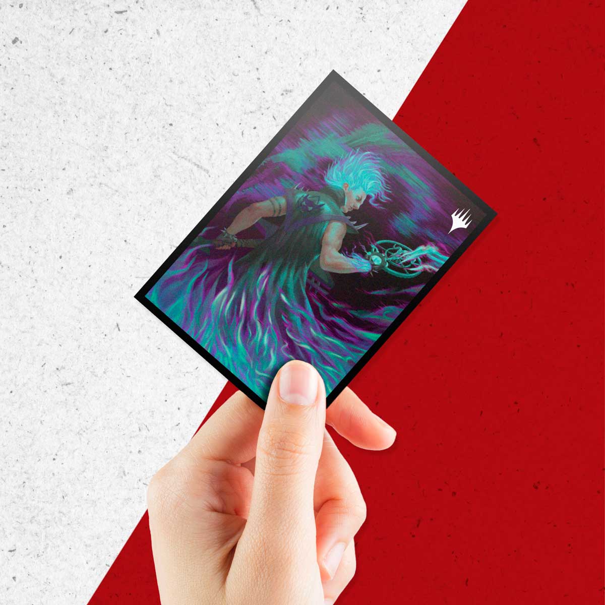 ultra-pro-100ct-deck-protector-sleeves-aetherdrift-winter-cursed-rider-f-r-magic image 4