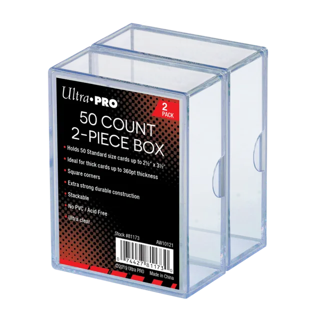 ultra-pro-2-piece-50-count-clear-card-boxes-2ct image 1
