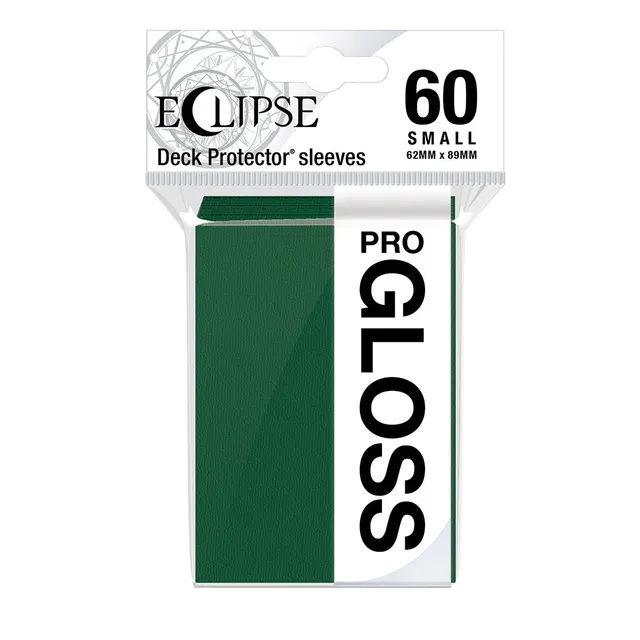 ultra-pro-eclipse-gloss-small-deck-protector-sleeves-60ct-forest-green image 1