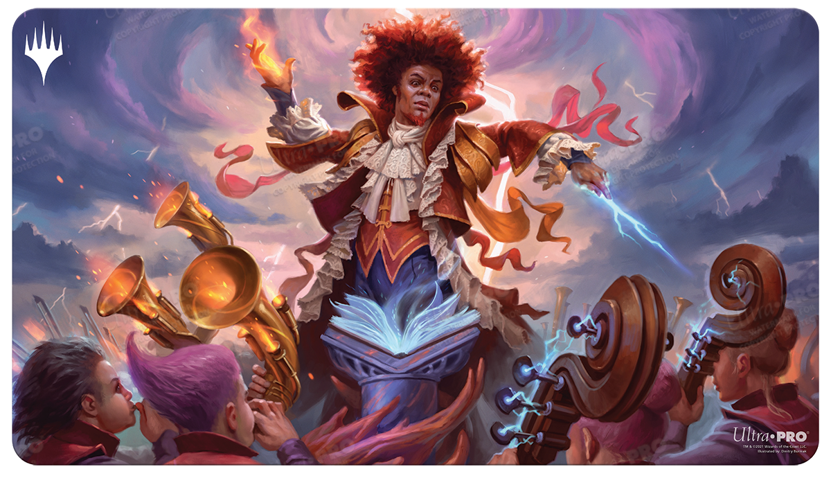 ultra-pro-strixhaven-zaffai-thunder-conductor-standard-gaming-playmat image 1