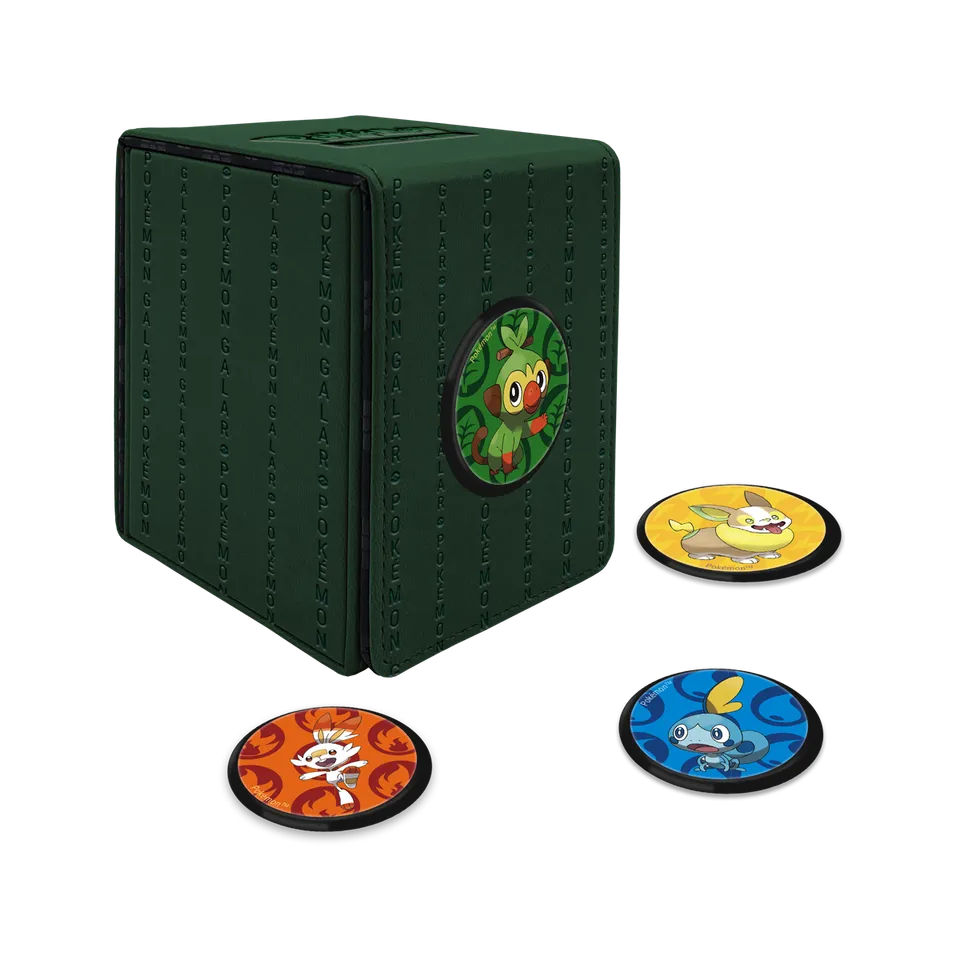 ultra-pro-galar-alcove-click-deck-box-f-r-pok-mon-mit-4-badges image 1