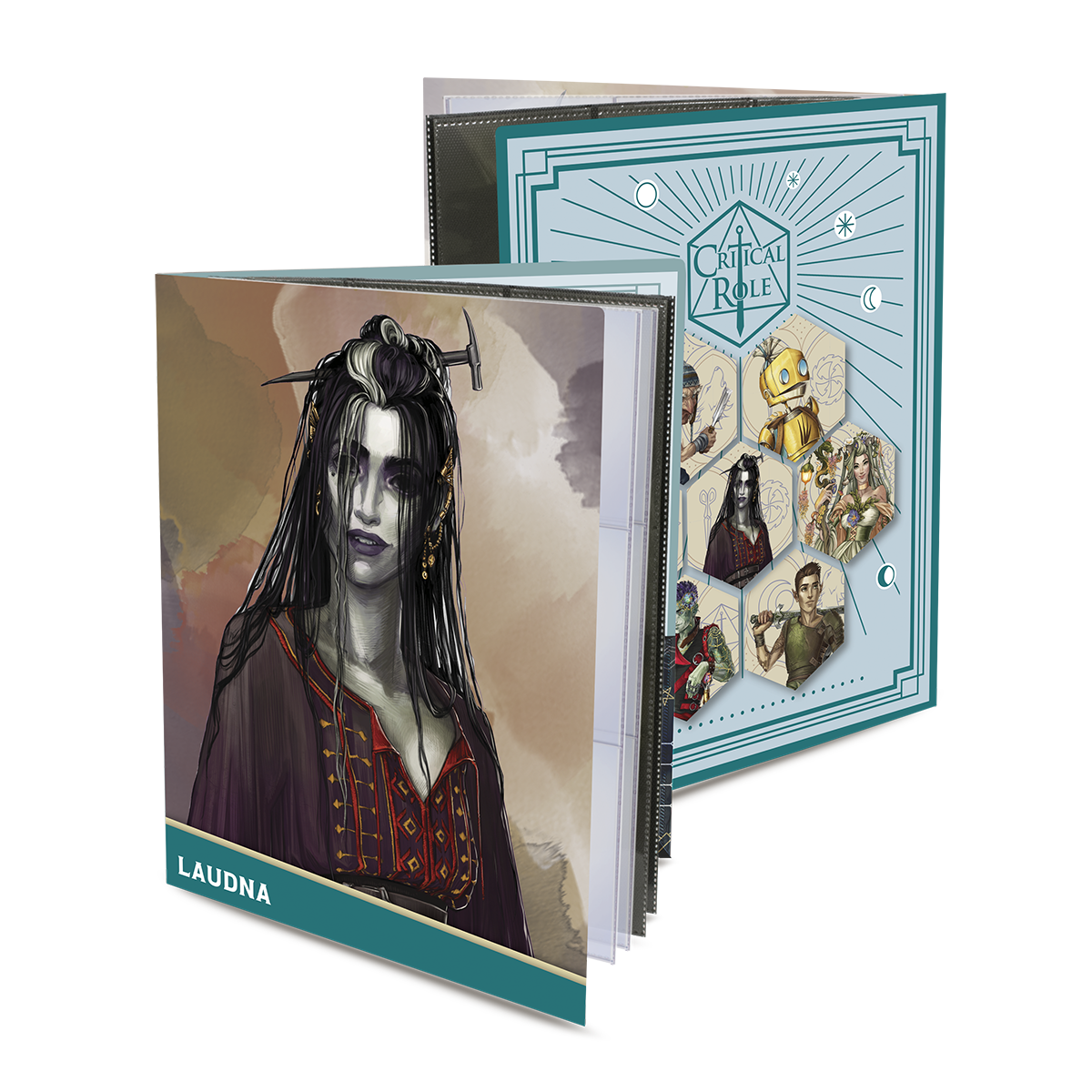 ultra-pro-critical-role-bells-hells-laudna-rpg-folio-mit-stickern image 1