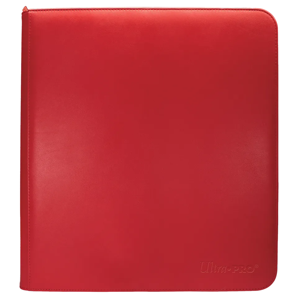 ultra-pro-vivid-12-pocket-zippered-pro-binder-album-rot-f-r-480-karten image 1