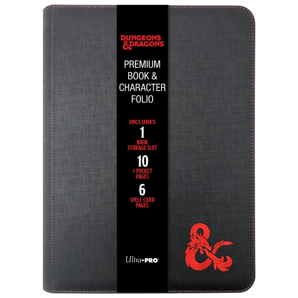 ultra-pro-dungeons-dragons-premium-zippered-book-character-folio-schwarz image 1