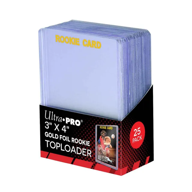 ultra-pro-3-x-4-rookie-gold-toploader-sleeves-25ct-f-r-standard-karten image 1