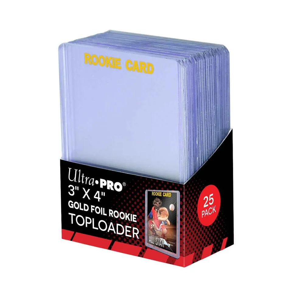 ultra-pro-3-x-4-rookie-gold-toploader-sleeves-25ct-f-r-standard-karten image 1