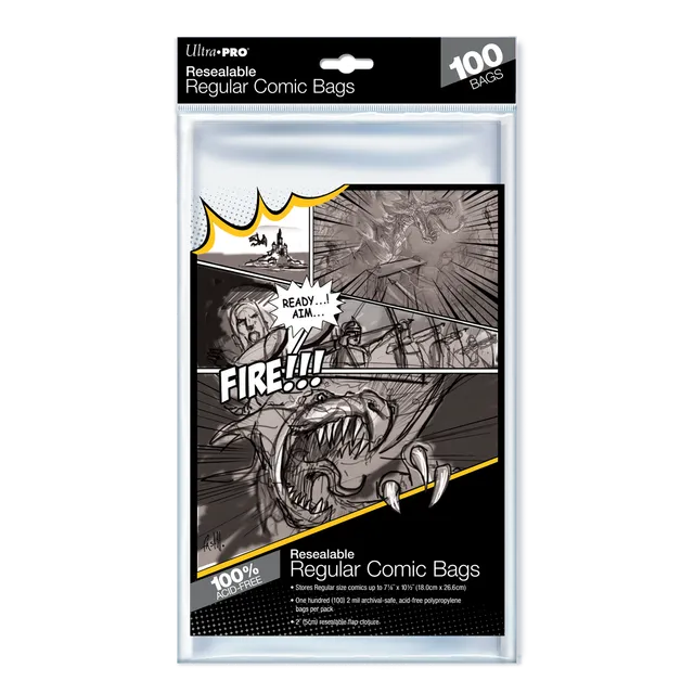 ultra-pro-regular-size-resealable-comic-bags-100ct-comic-h-llen image 1