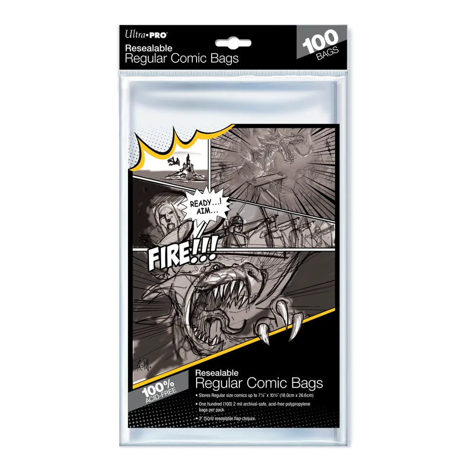 ultra-pro-regular-size-resealable-comic-bags-100ct-comic-h-llen image 1