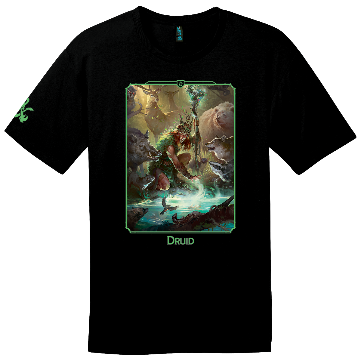 ultra-pro-dungeons-dragons-druid-class-t-shirt-kurzarm-baumwolle image 1