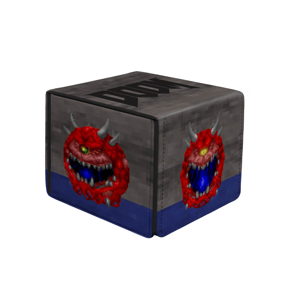 ultra-pro-doom-cacodemon-alcove-edge-deck-box-lederimitat-f-r-100-karten image 1