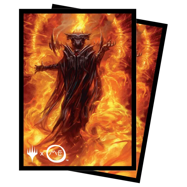 ultra-pro-deck-protector-sleeves-the-lord-of-the-rings-sauron-v2-100ct-f-r-magic image 1