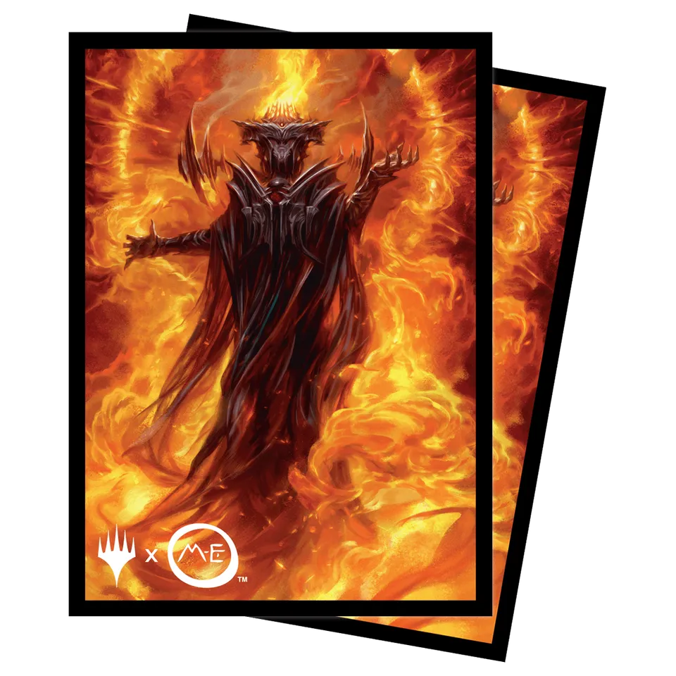 ultra-pro-deck-protector-sleeves-the-lord-of-the-rings-sauron-v2-100ct-f-r-magic image 1