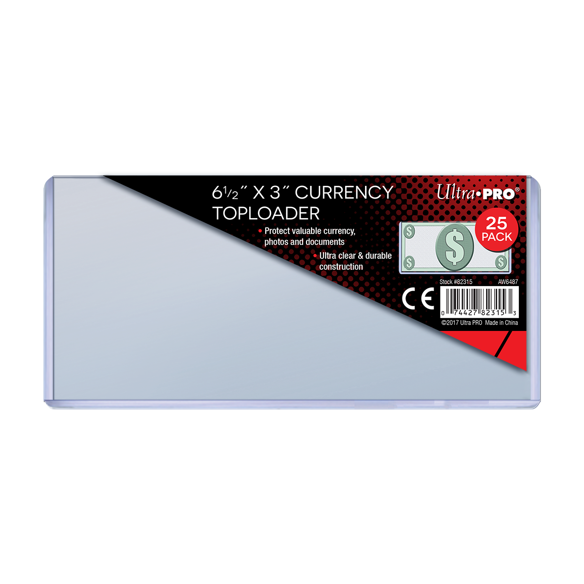 ultra-pro-regular-currency-toploader-25ct-f-r-geldscheine-165-1-x-76-2-mm image 1
