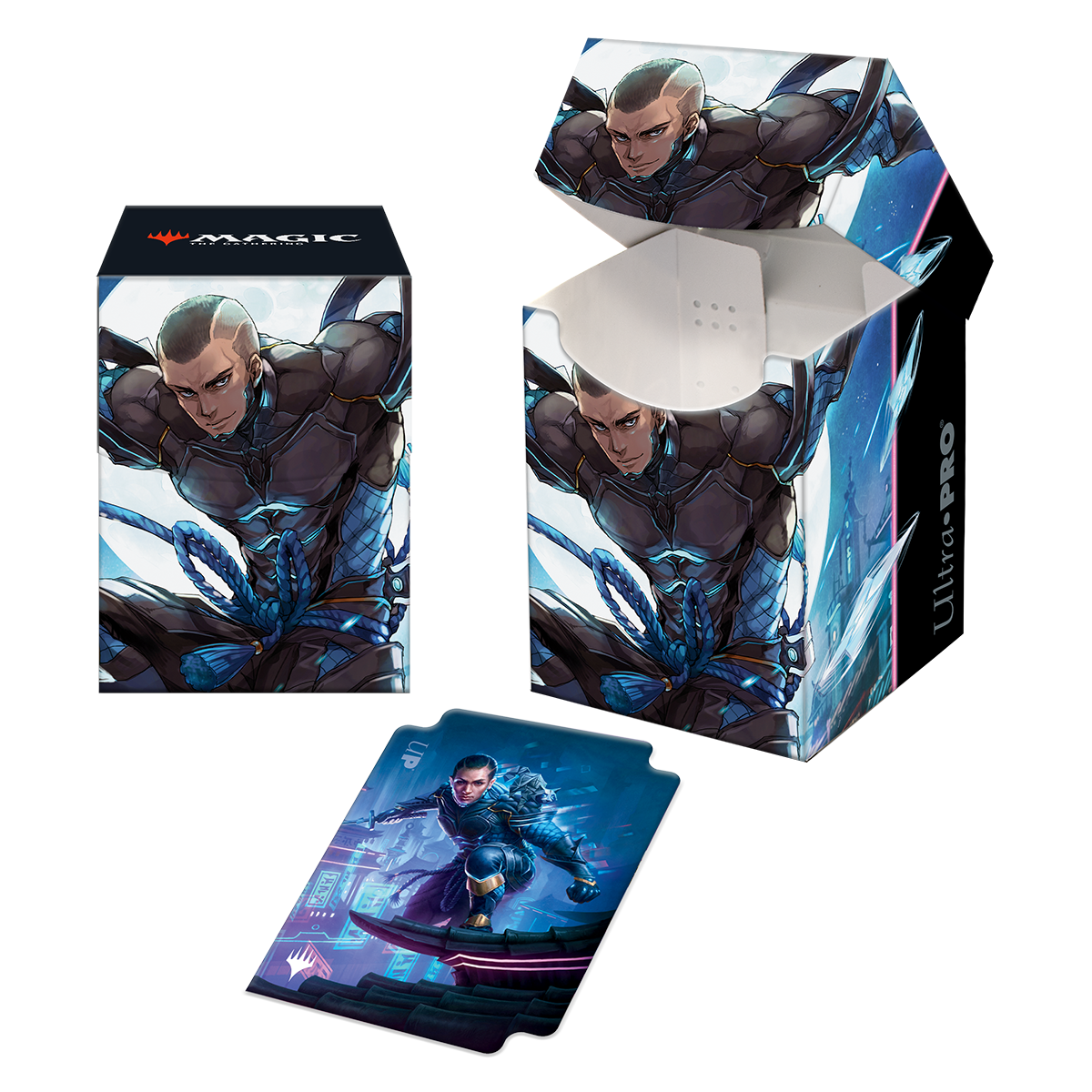 ultra-pro-kamigawa-neon-dynasty-kaito-shizuki-100-deck-box-f-r-magic-the-gatheri image 1