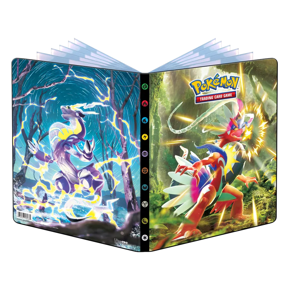 ultra-pro-scarlet-violet-koraidon-miraidon-9-pocket-portfolio-f-r-pok-mon image 1