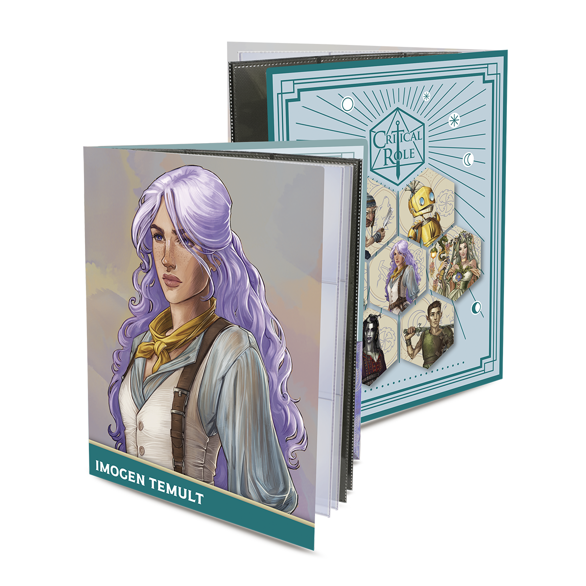 ultra-pro-critical-role-bells-hells-imogen-temult-rpg-folio-mit-stickern image 1