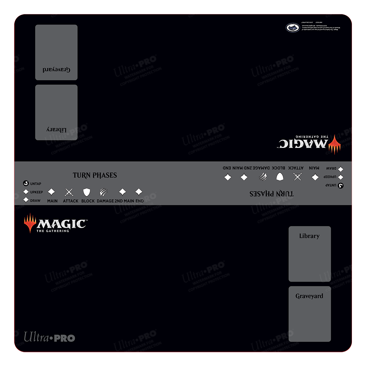 ultra-pro-battlefield-2-player-gaming-playmat-24-x-24-zoll-spielmatte-f-r-magic- image 1