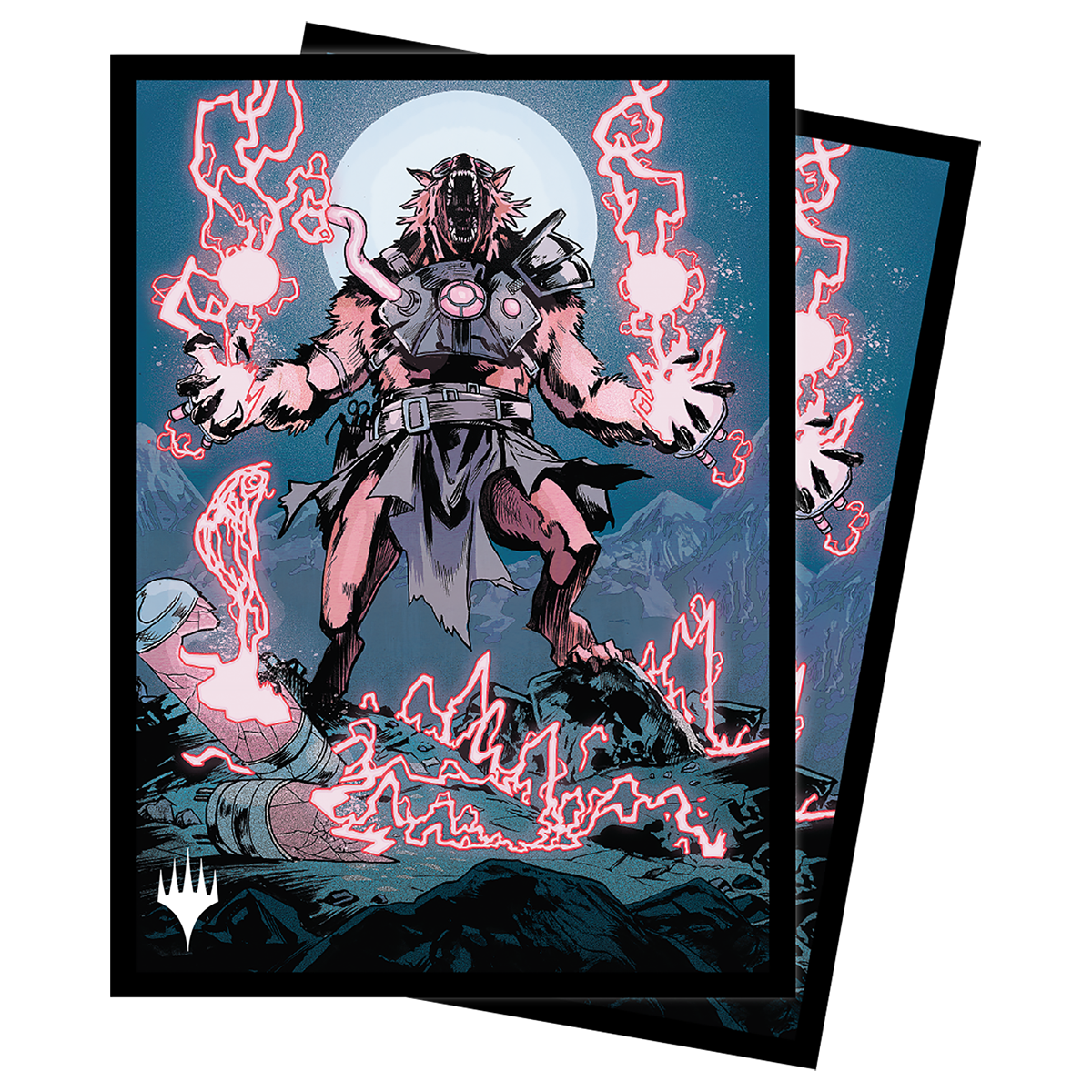 ultra-pro-innistrad-midnight-hunt-storm-charged-slasher-deck-protector-sleeves-1 image 1