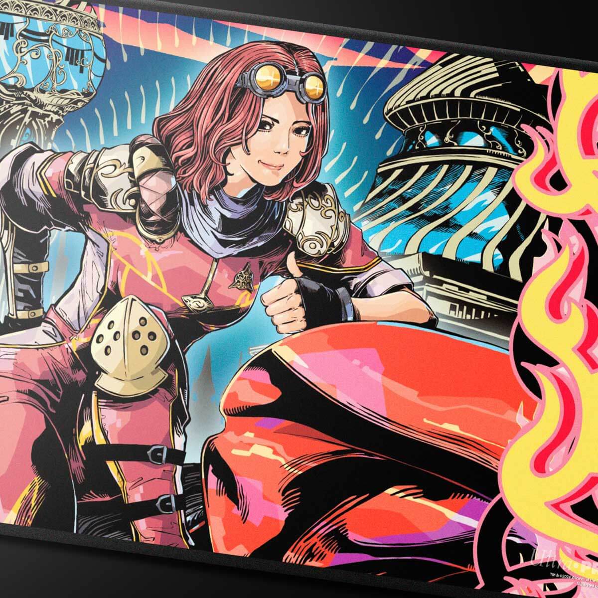 ultra-pro-aetherdrift-chandra-spark-hunter-ar-enhanced-playmat-f-r-magic-the-gat image 2