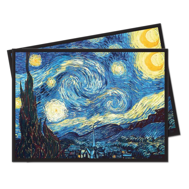 ultra-pro-fine-art-starry-night-deck-protector-h-llen-100ct-vincent-van-gogh image 1