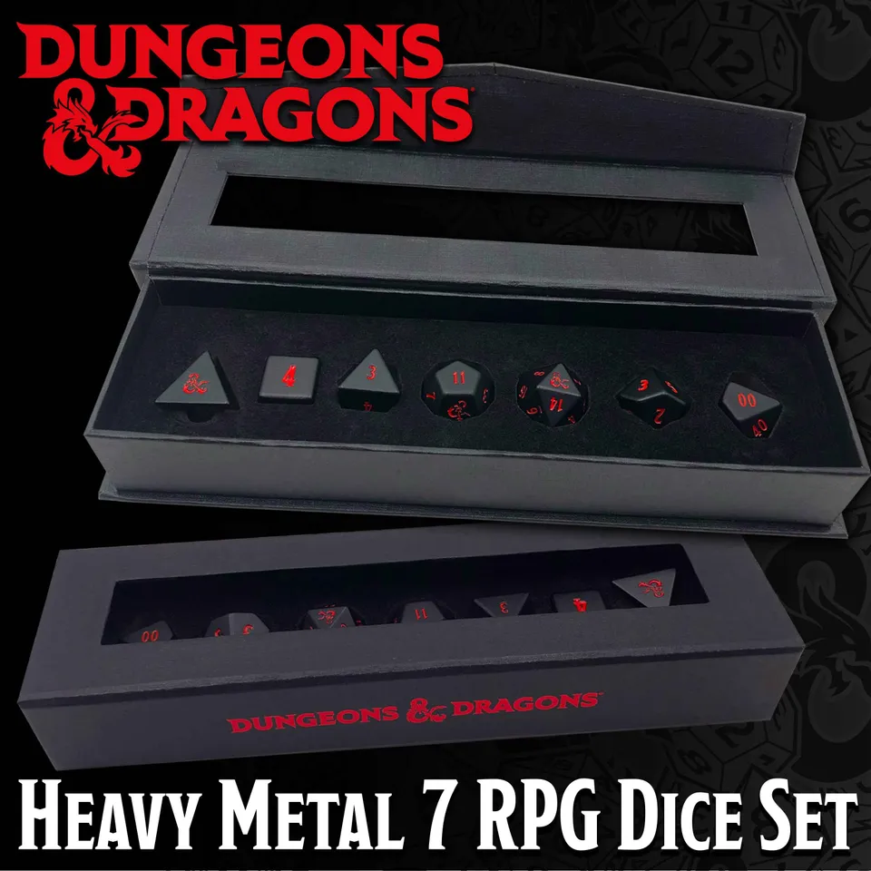 ultra-pro-heavy-metal-premium-rpg-w-rfelset-7-teilig-schwarz-f-r-dungeons-dragon image 1