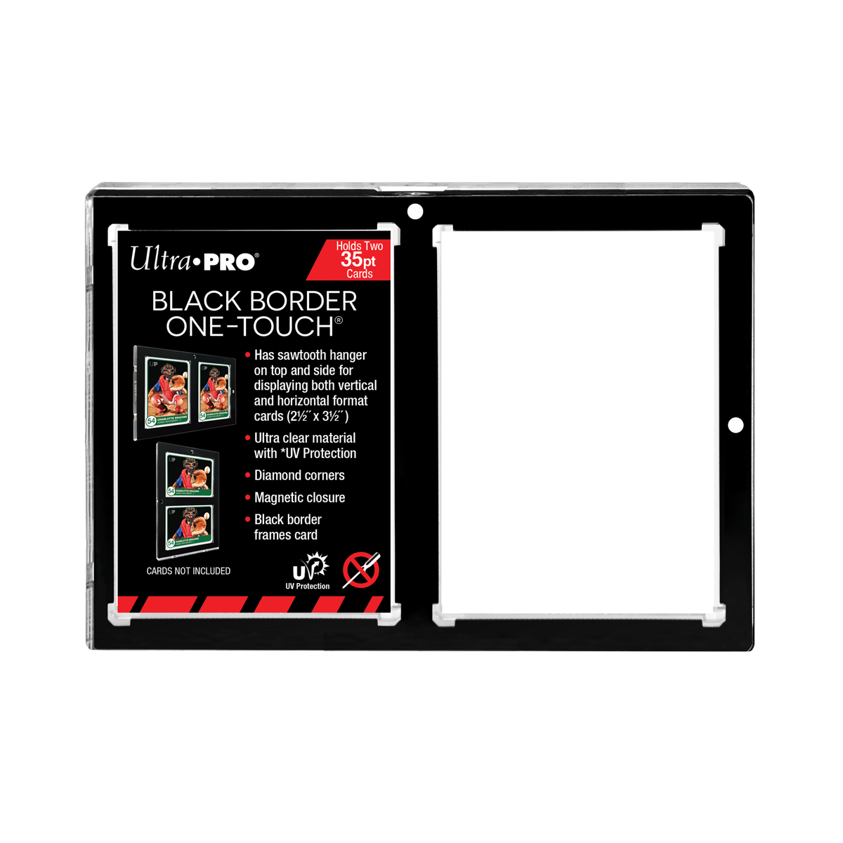 ultra-pro-35pt-2-card-black-border-uv-one-touch-magnet-halter image 1