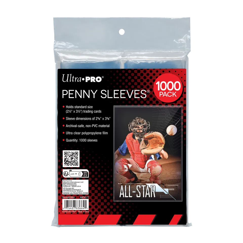 ultra-pro-1000ct-penny-sleeves-soft-trading-card-h-llen-2-5-x-3-5 image 1