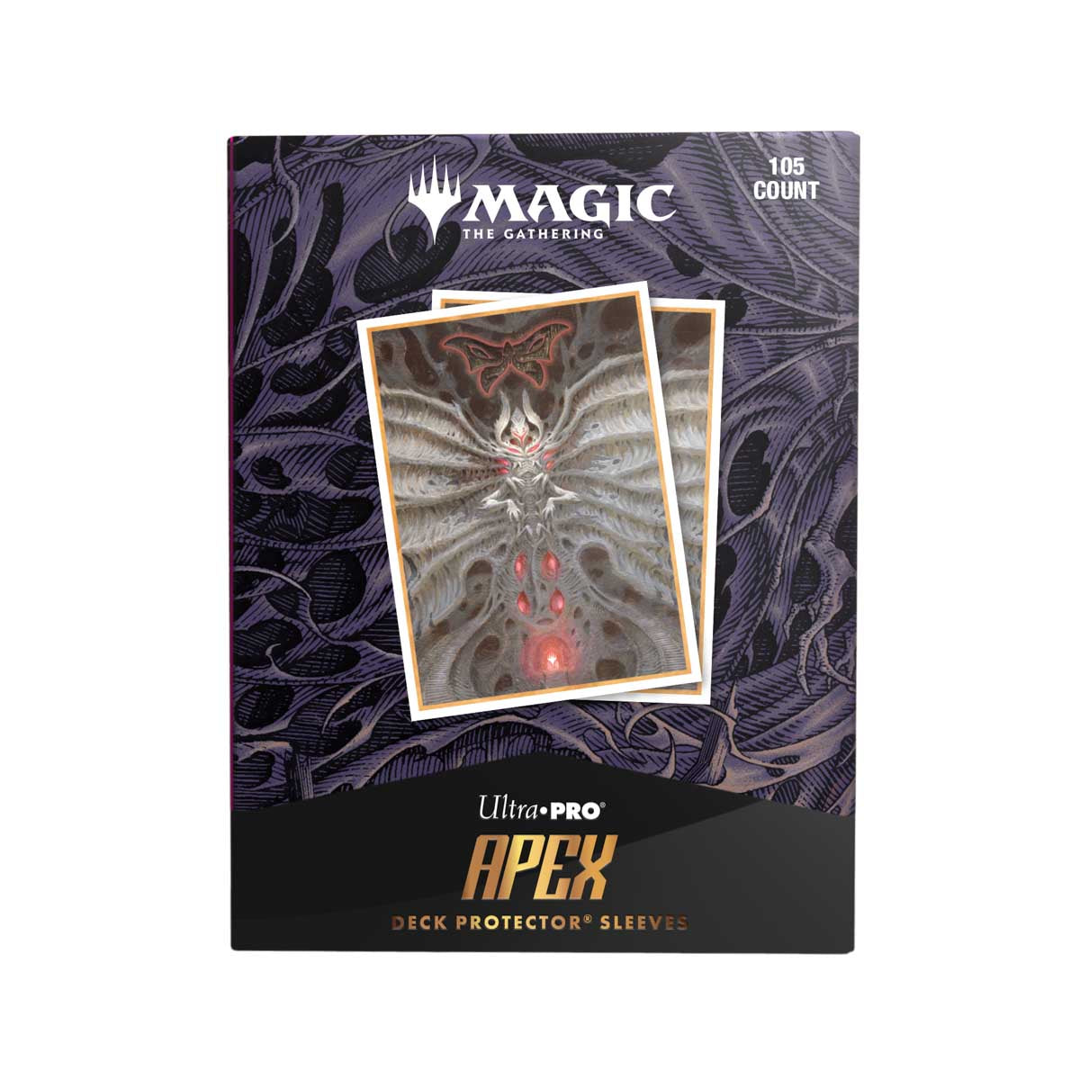 ultra-pro-apex-deck-protector-sleeves-duskmourn-valgavoth-terror-eater-105ct image 1