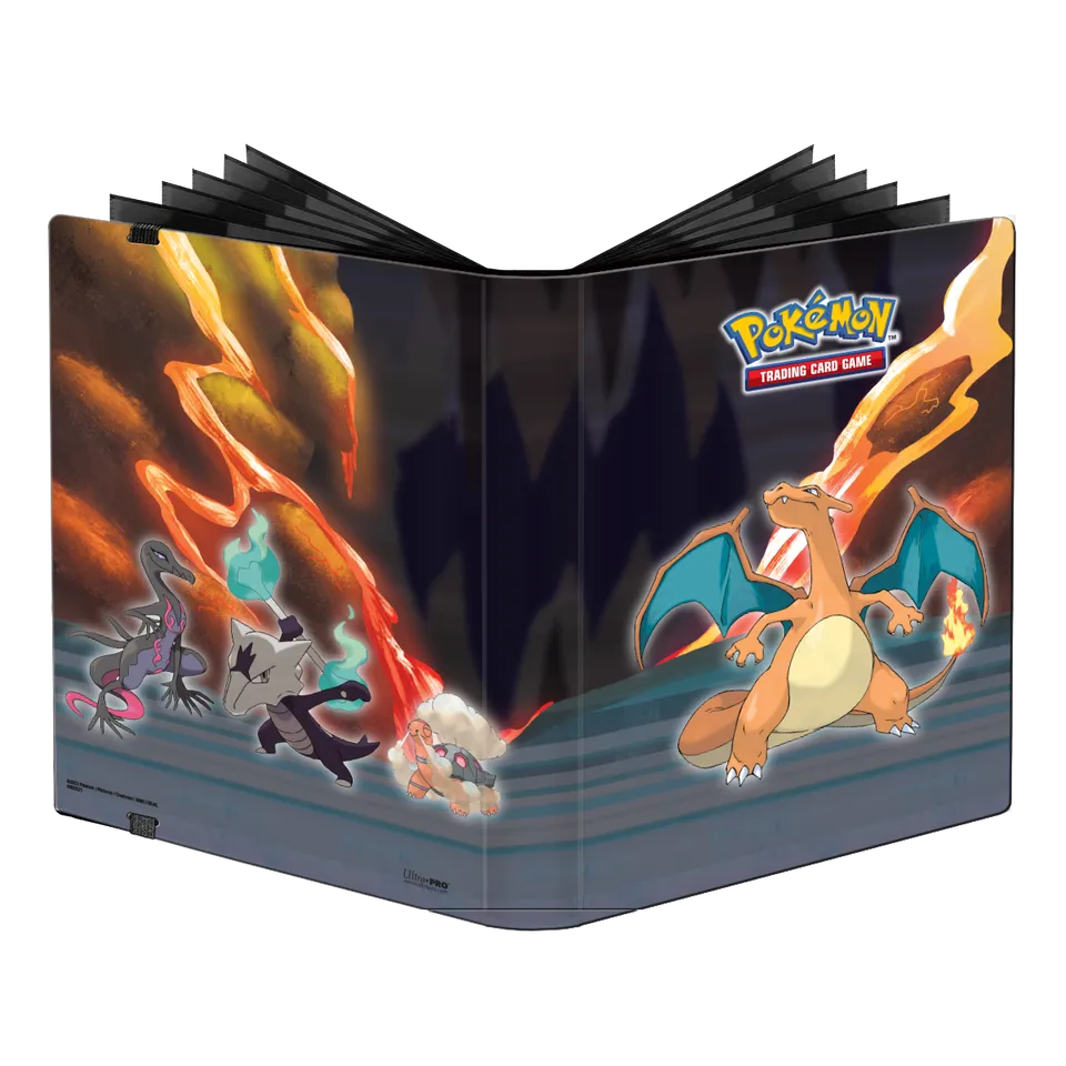 ultra-pro-gallery-series-scorching-summit-9-pocket-pro-binder-f-r-pok-mon image 1