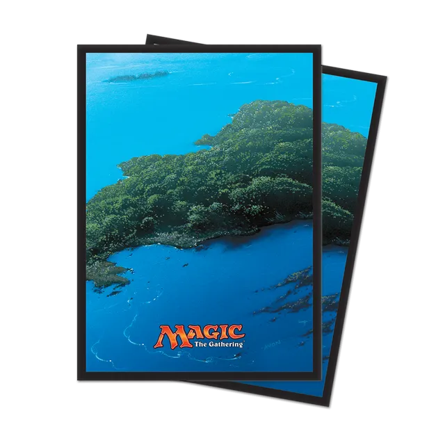 ultra-pro-mana-5-island-standard-deck-protector-sleeves-80ct-f-r-magic-the-gathe image 1