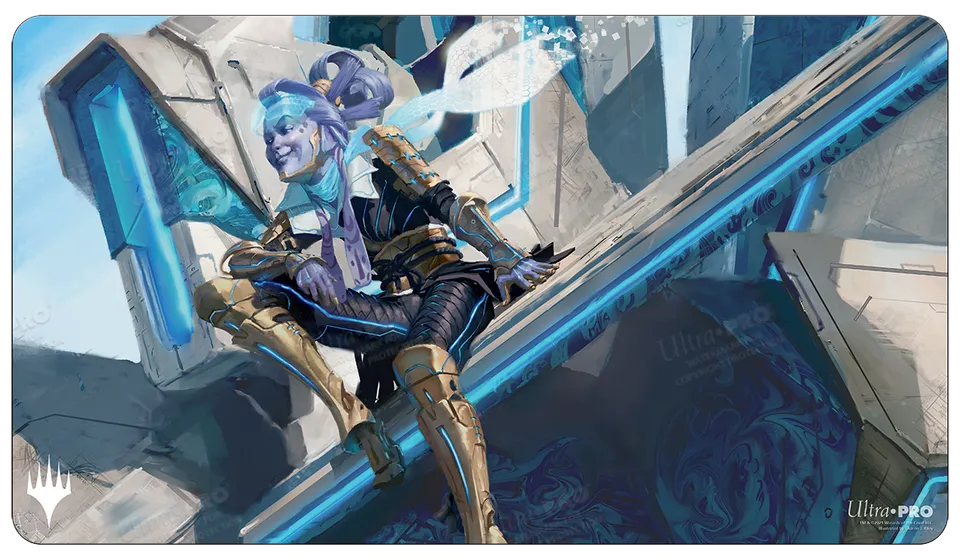ultra-pro-kamigawa-neon-dynasty-kotori-pilot-prodigy-gaming-playmat-f-r-magic-th image 1