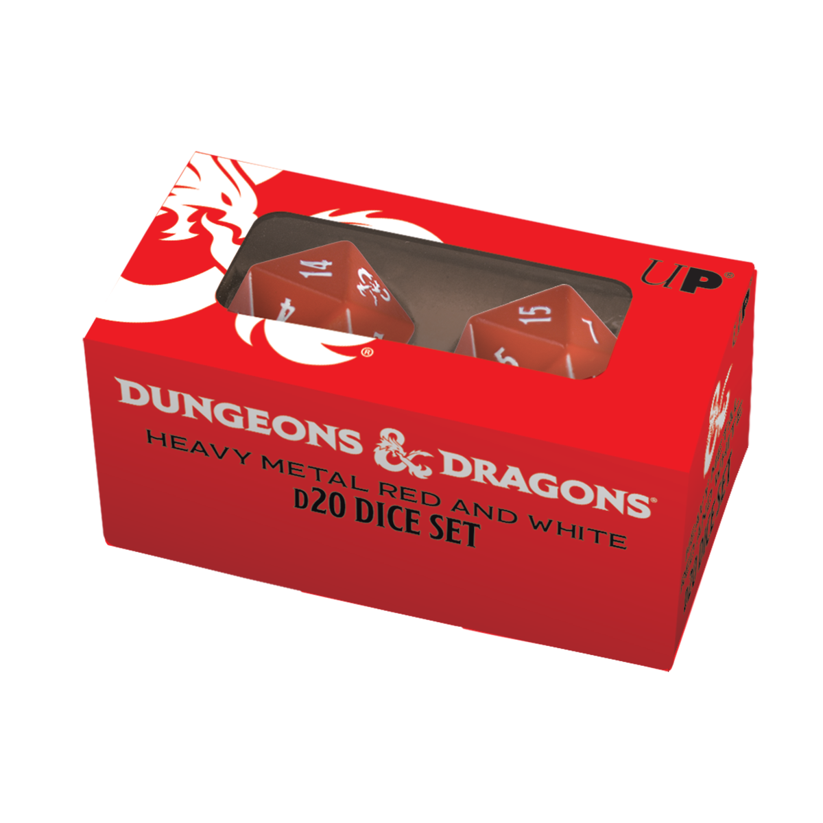 ultra-pro-heavy-metal-rot-wei-d20-w-rfelset-2-st-ck-f-r-dungeons-dragons image 2