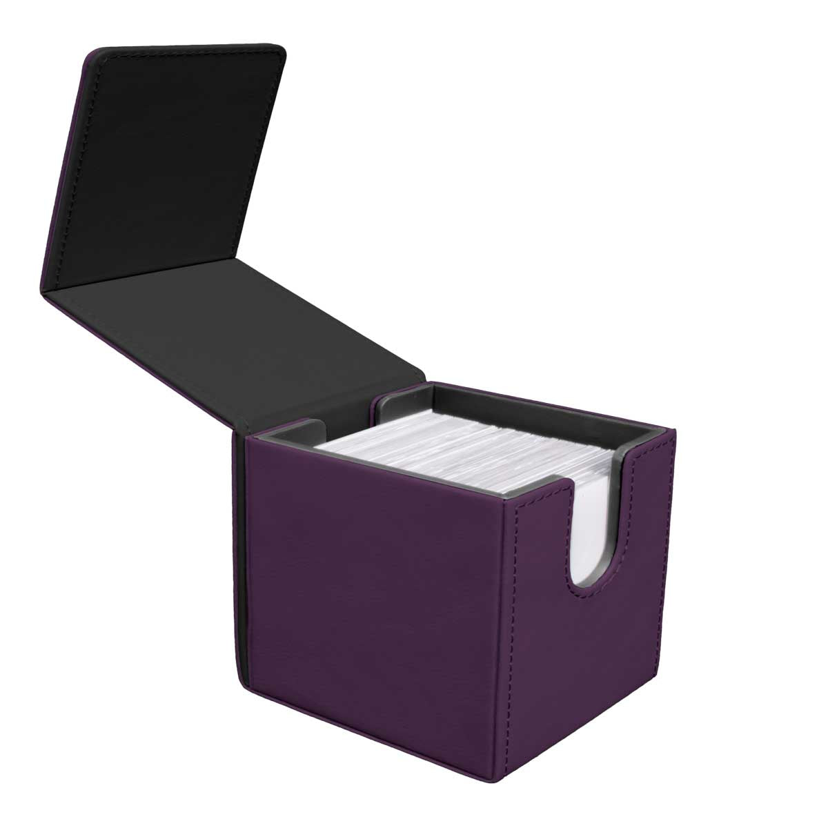 ultra-pro-vivid-alcove-edge-deck-box-midnight-plum-f-r-100-karten image 2