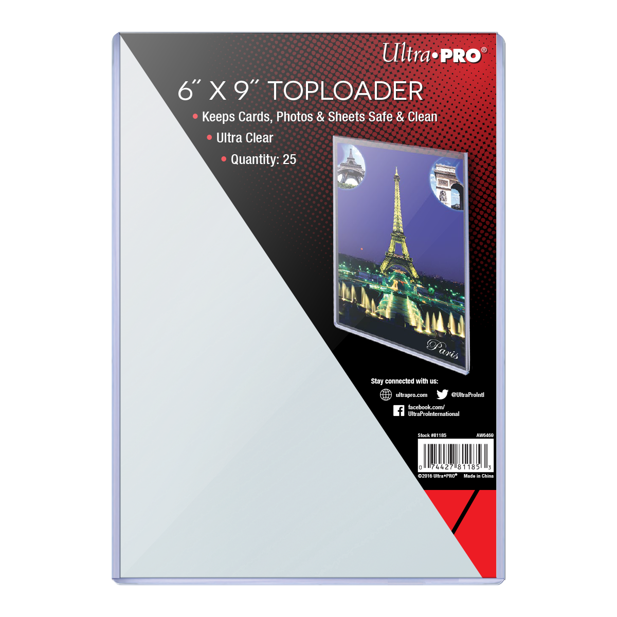 ultra-pro-6-x-9-zoll-toploader-sleeves-25ct-f-r-fotos-und-sammelkarten image 1