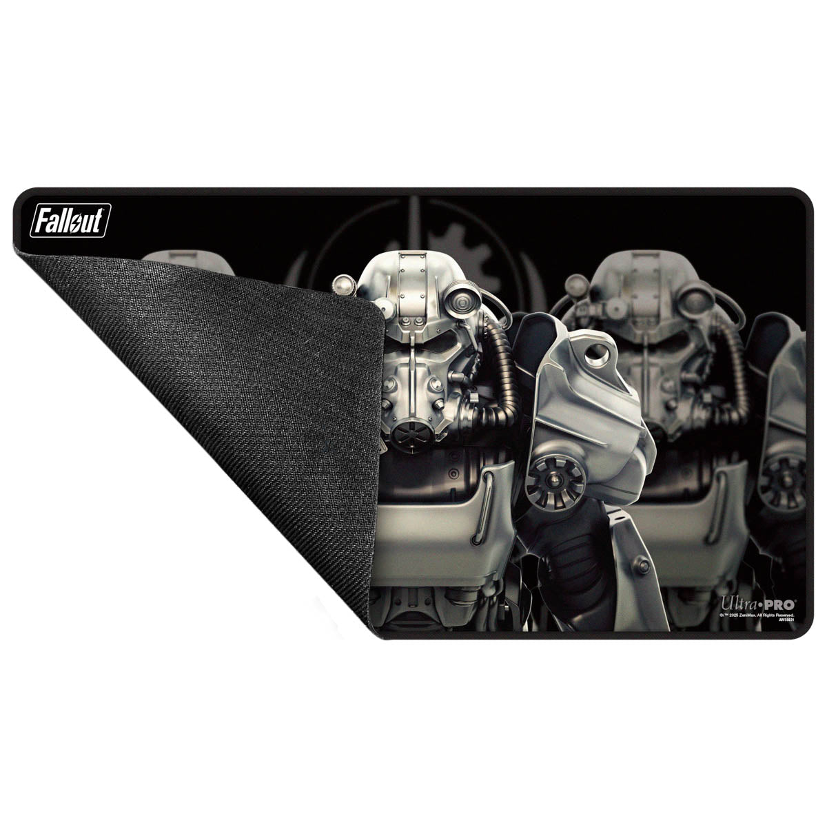ultra-pro-fallout-brotherhood-of-steel-black-stitched-edge-playmat image 3