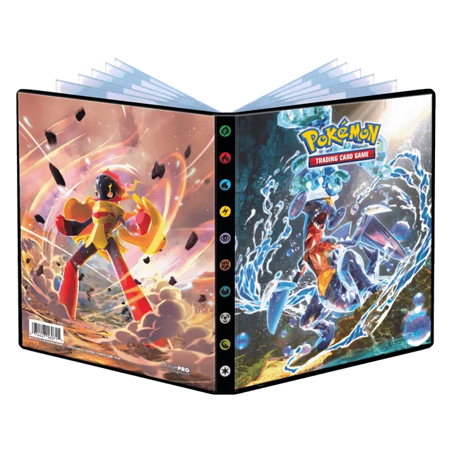 ultra-pro-scarlet-und-violet-tera-garchomp-und-armarouge-4-pocket-portfolio-f-r- image 1