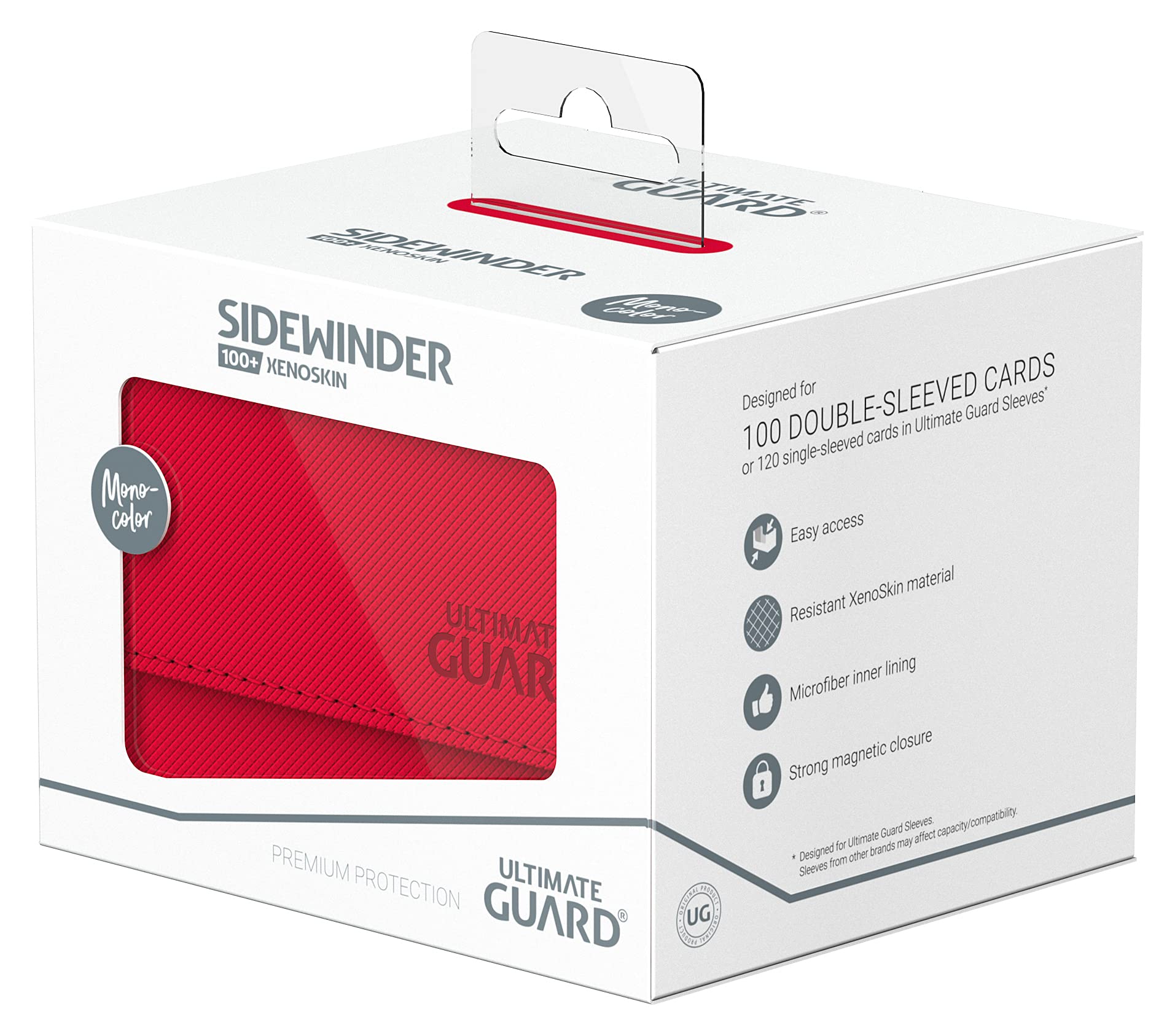 ultimate-guard-sidewinder-100-xenoskin-deck-case-rot-monocolor image 7