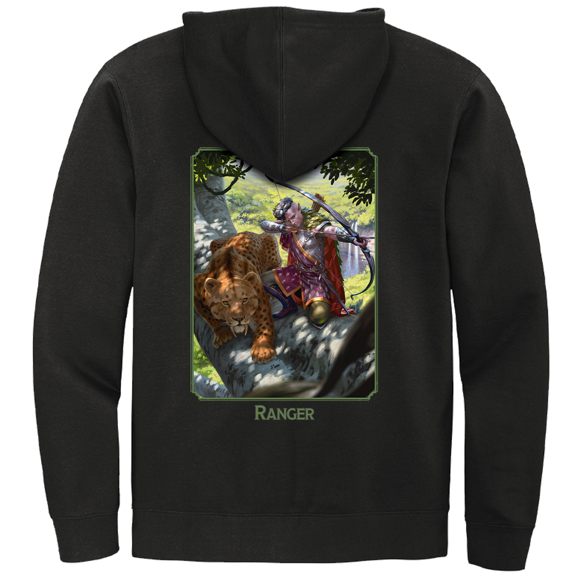 ultra-pro-dungeons-dragons-ranger-class-zip-hoodie-schwarz image 1