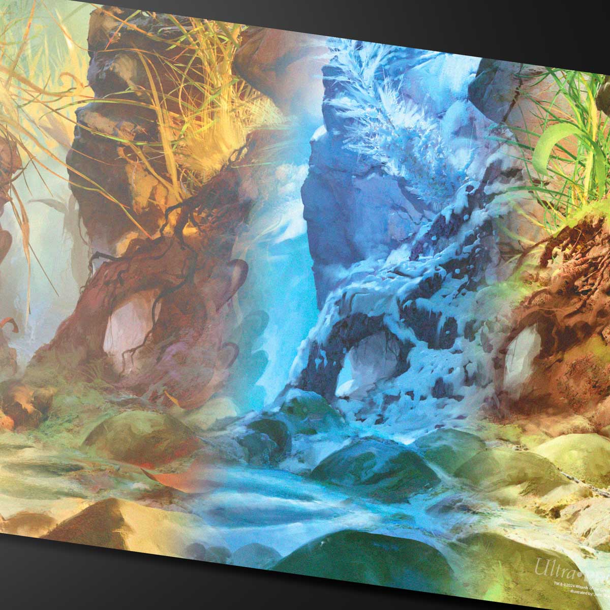 ultra-pro-bloomburrow-season-lands-swamp-four-seasons-standard-gaming-playmat image 2