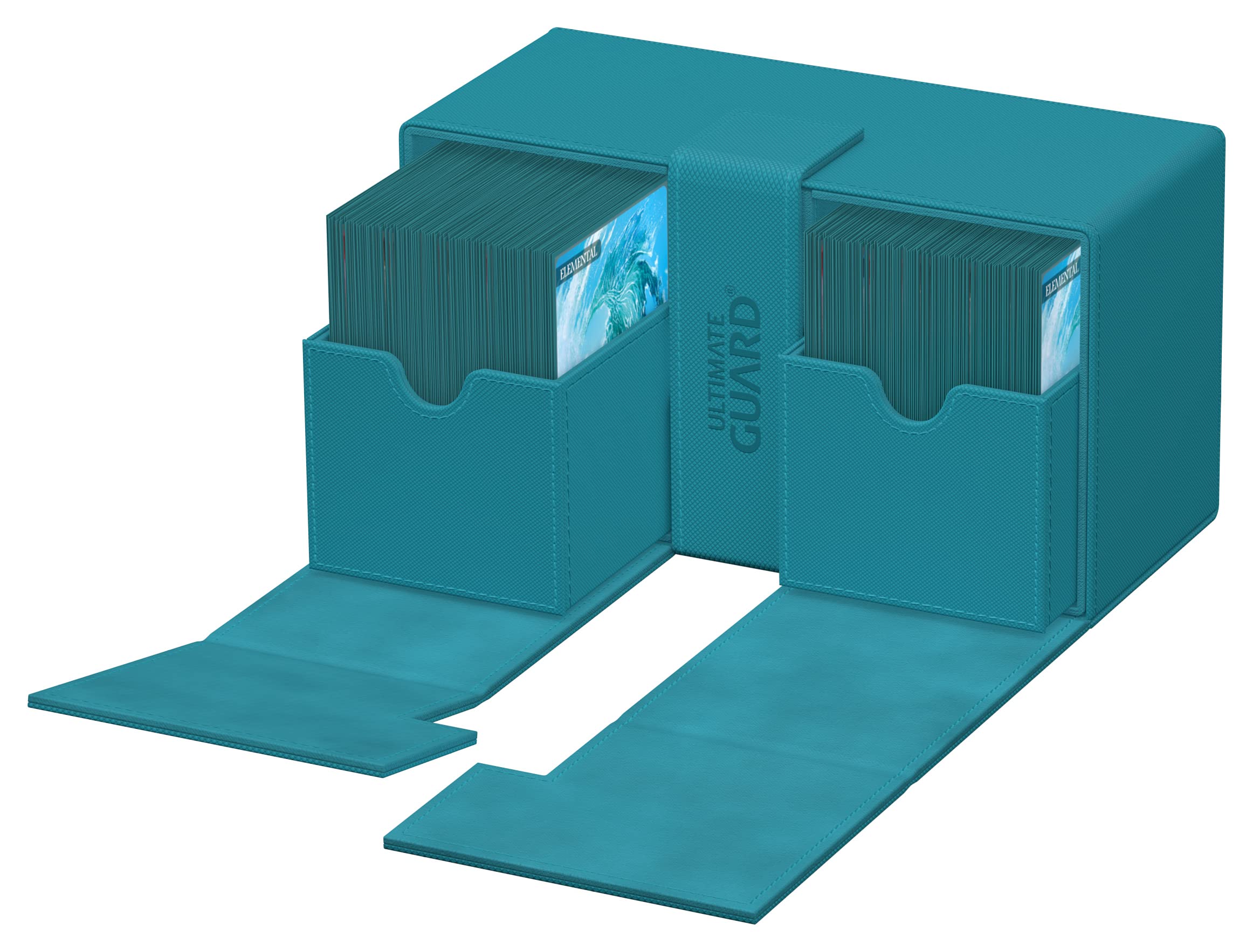 ultimate-guard-twin-flip-n-tray-200-xenoskin-petrolblau-deck-box image 7