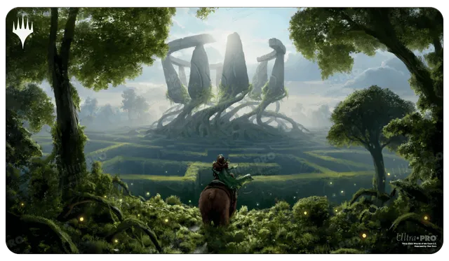 ultra-pro-wilds-of-eldraine-virtue-of-strength-standard-gaming-playmat-f-r-magic image 1