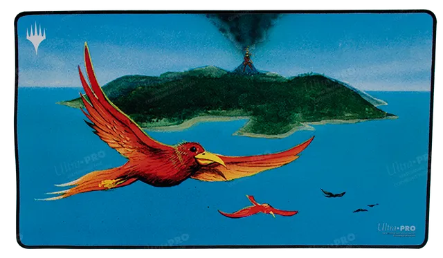 ultra-pro-dominaria-remastered-birds-of-paradise-black-stitched-standard-playmat image 1