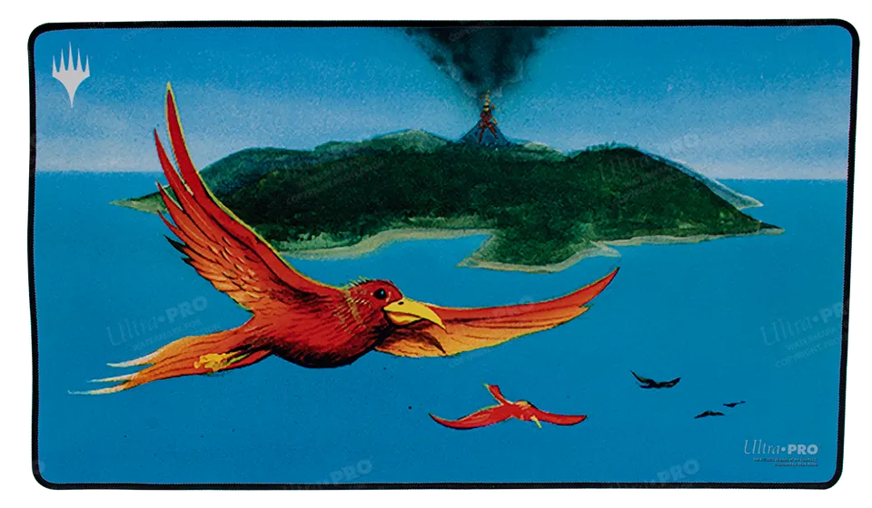 ultra-pro-dominaria-remastered-birds-of-paradise-black-stitched-standard-playmat image 1