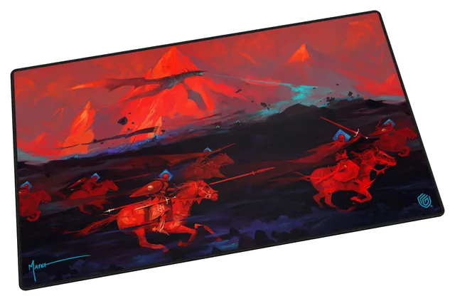 ultimate-guard-play-mat-2024-exclusive-dominik-mayer-crowned-with-fire-spielmatt image 1