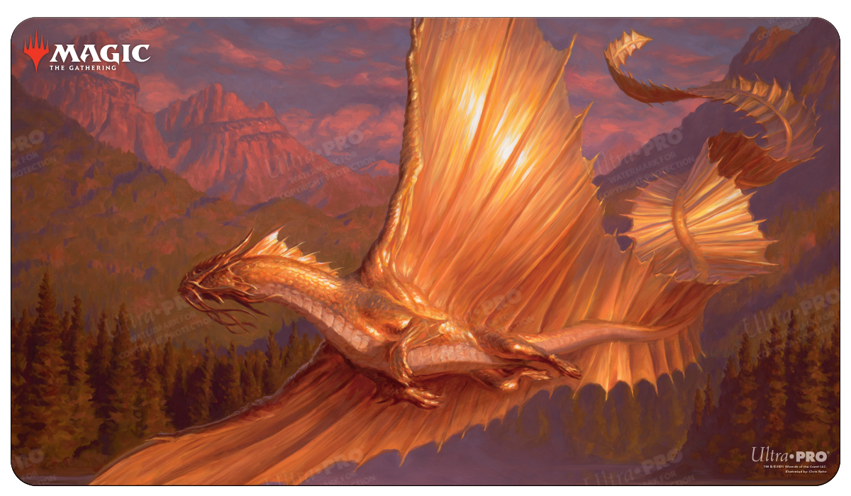 ultra-pro-adventures-in-the-forgotten-realms-adult-gold-dragon-standard-gaming-p image 1